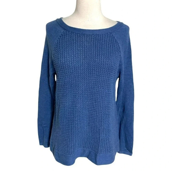 Charter Club L slate blue knit sweater‎ - Picture 1 of 5